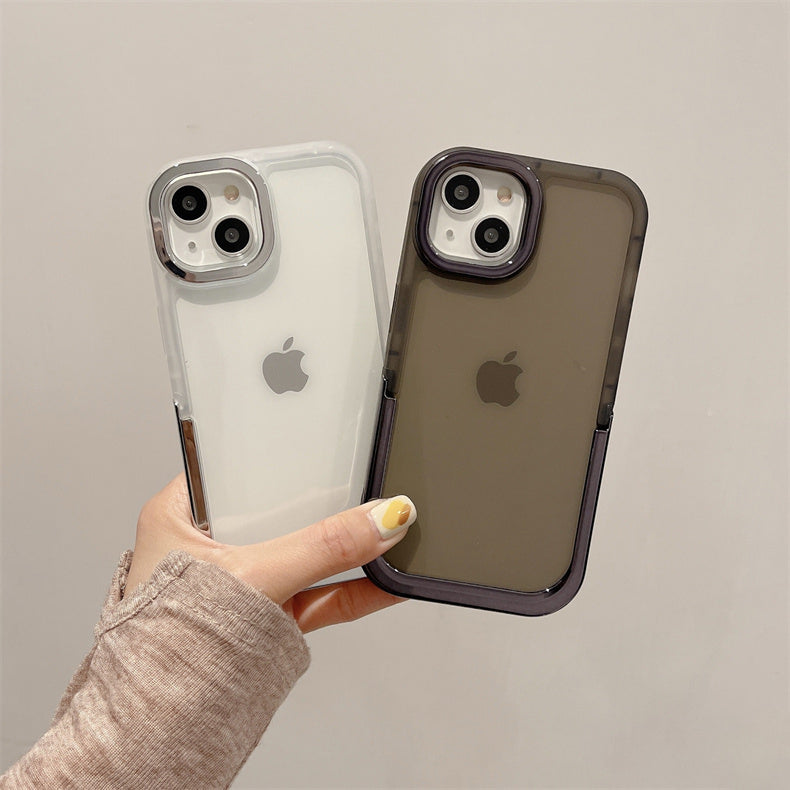 2color chrome stand iPhone case