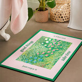 2design garden painting square mat