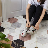 【即納】 2design hexagon tile mat / 120×160cm , A(縦長)