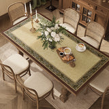 green blooming table mat