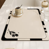 black tulip square sink mat