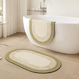 light green modern bath mat
