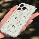 pink flower simple iPhone case