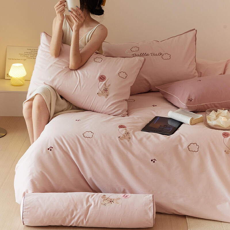 5color embroidery geary bedlinen set