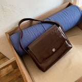 3color vintage deep leather bag