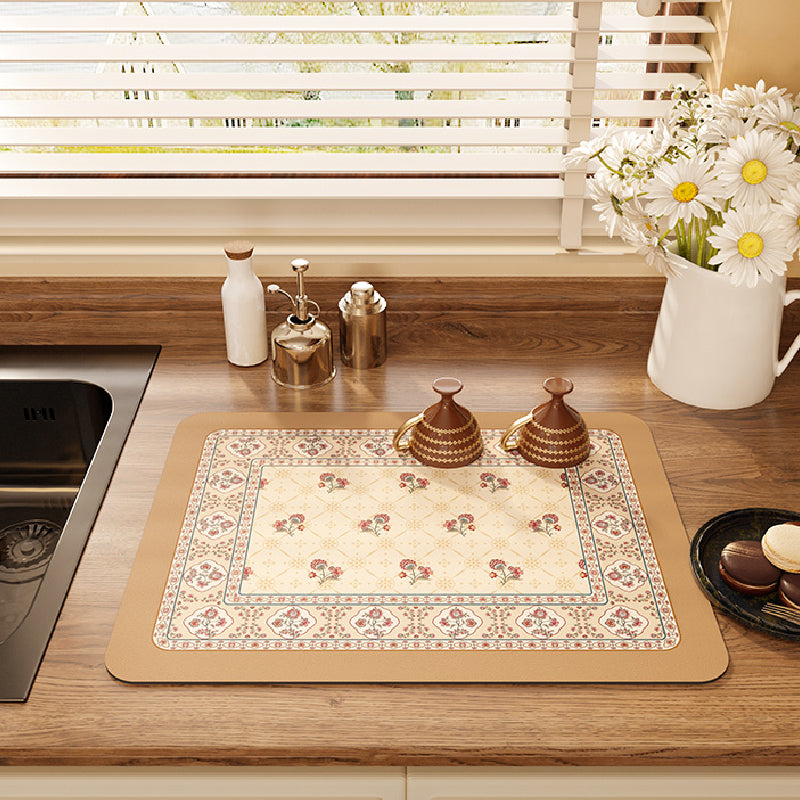 european elegant sink mat