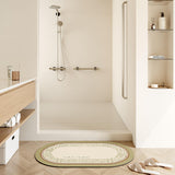 light green modern bath mat