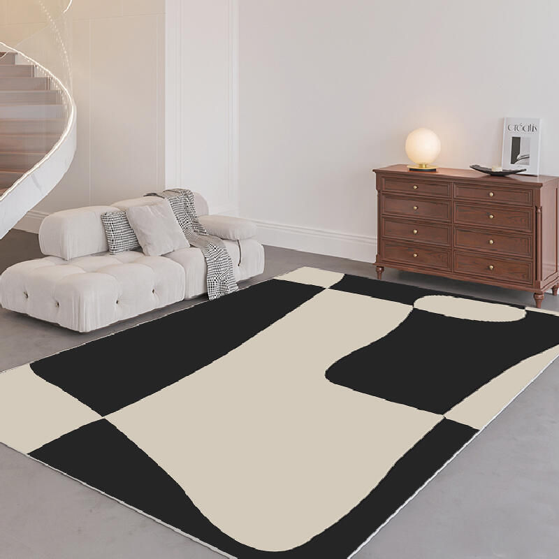 4design monotone wave square carpet