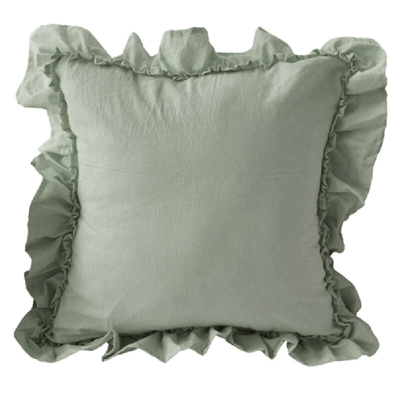 5design simple frill square cushion