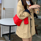 2color casual square shoulder bag