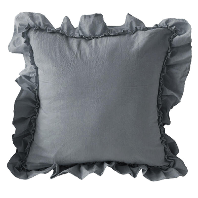 5design simple frill square cushion