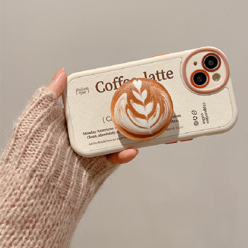 coffee latte grip iPhone case