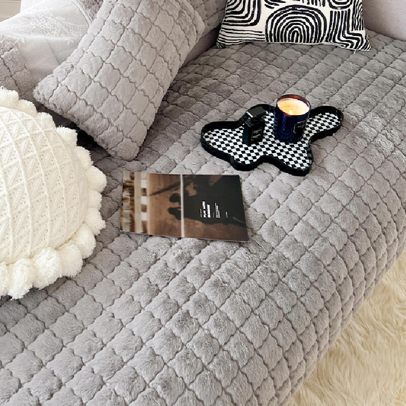 3color fluffy waffle sofacover