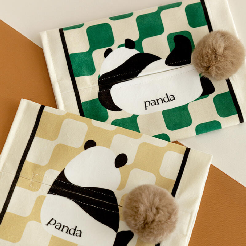 2design panda check tissue case