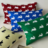 18design vivid color rabbit pillow sheets