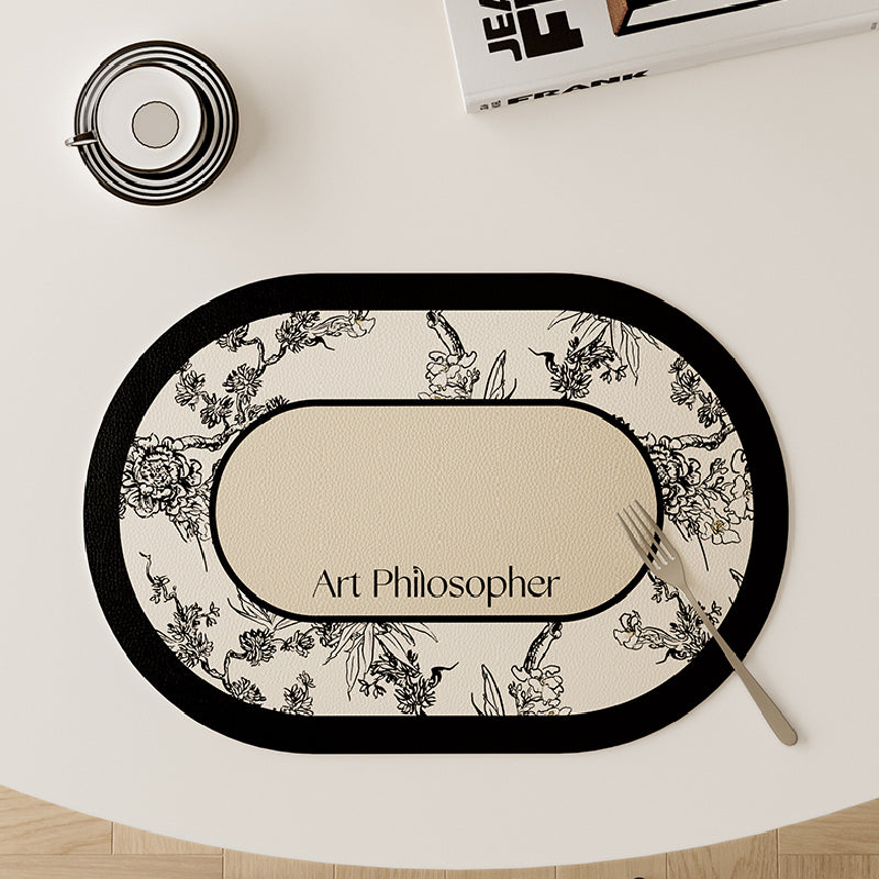 art philosopher logo place mat