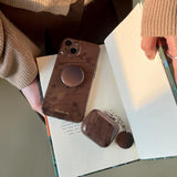 dark brown shadow Airpods case