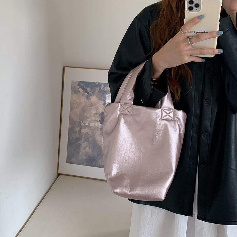fake leather casual handbag