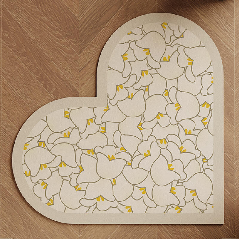 4design heart shape door mat