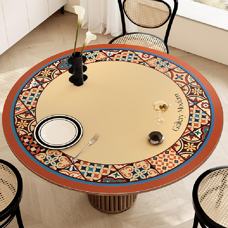 retro classical circle table mat