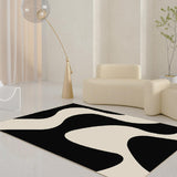 4design monotone wave square carpet