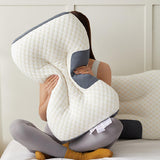 bicolor Knit pillow