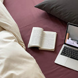 3color simple cotton bedlinen set