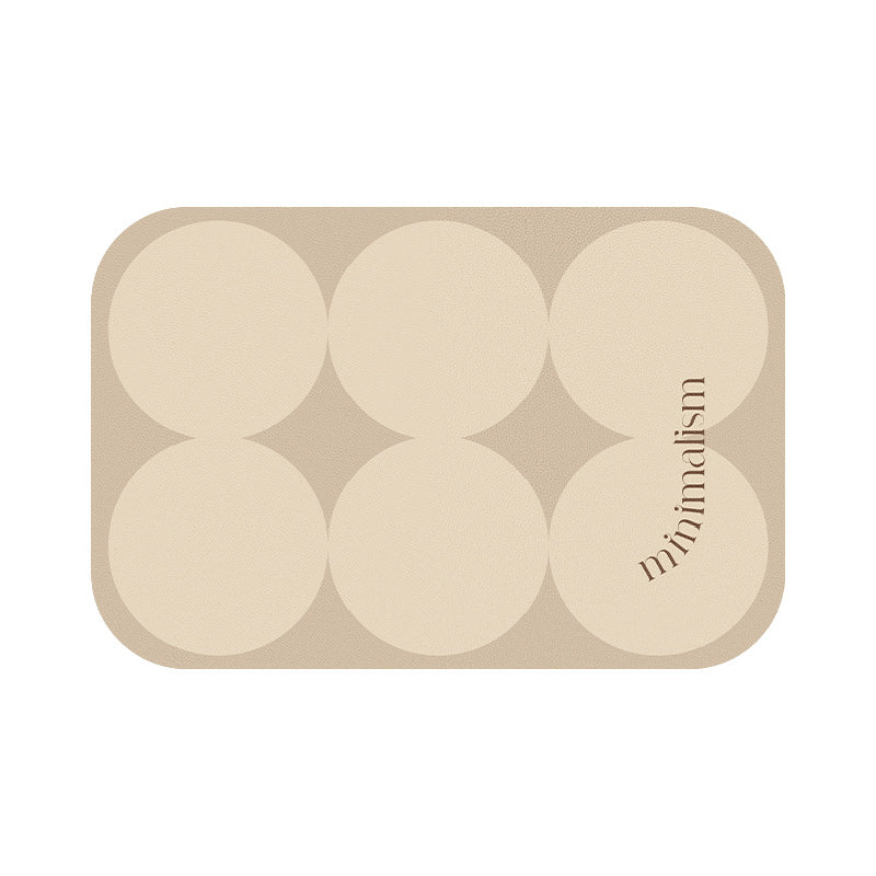brown circle minimalism place mat