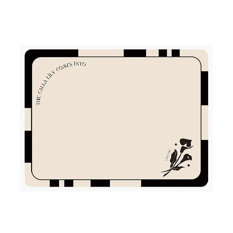 black tulip square sink mat