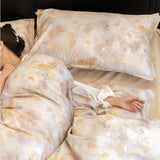 6design cool satin frill bedlinen set