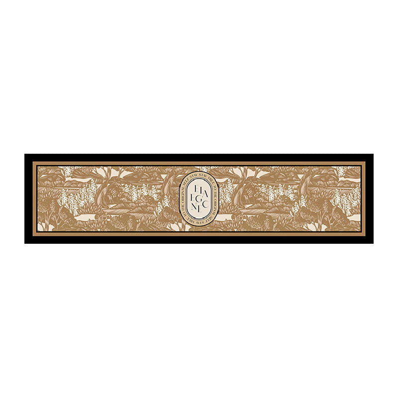 brown elegance logo square shelf mat