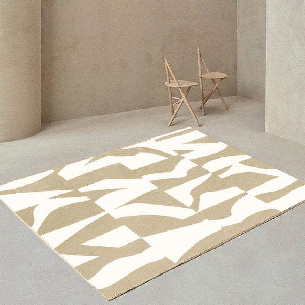 4design brown modern square carpet