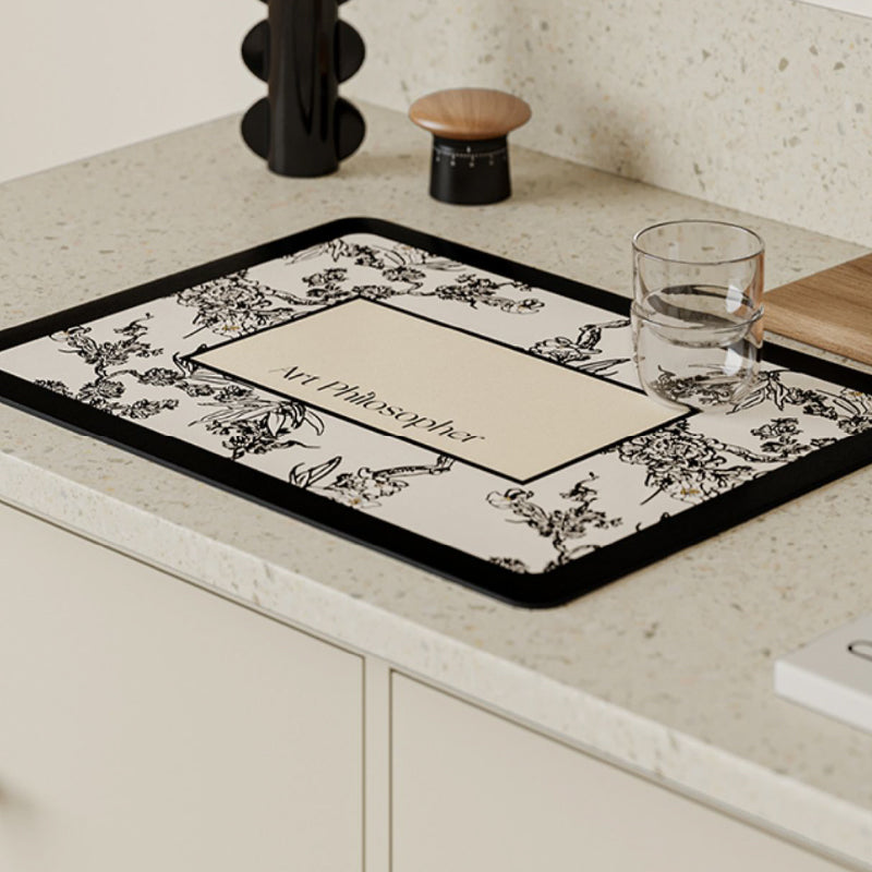 art philosopher logo sink mat