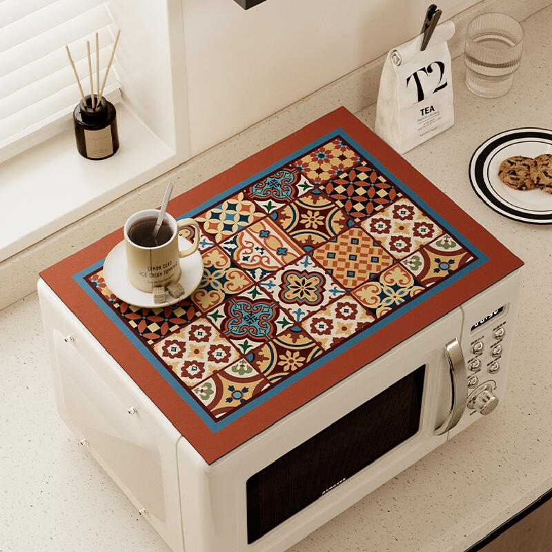 retro classical microwave cover mat