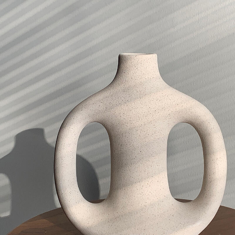 2size ceramics modern white vase