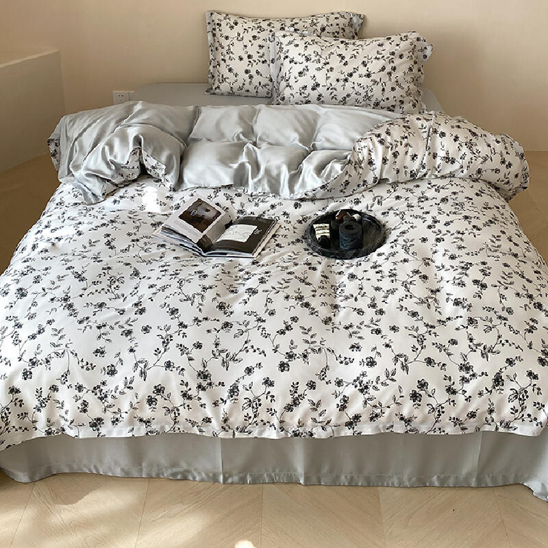 8design monotone modern flower bedlinen set