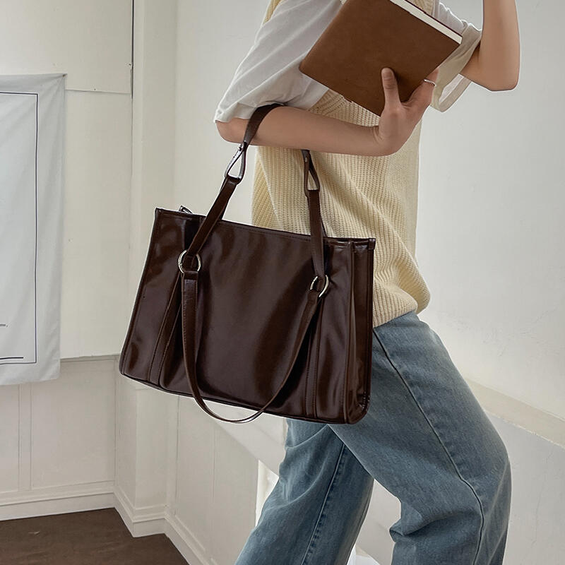 2wway leather tote bag