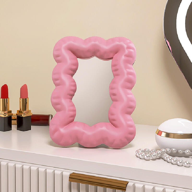 2color cream wave mirror