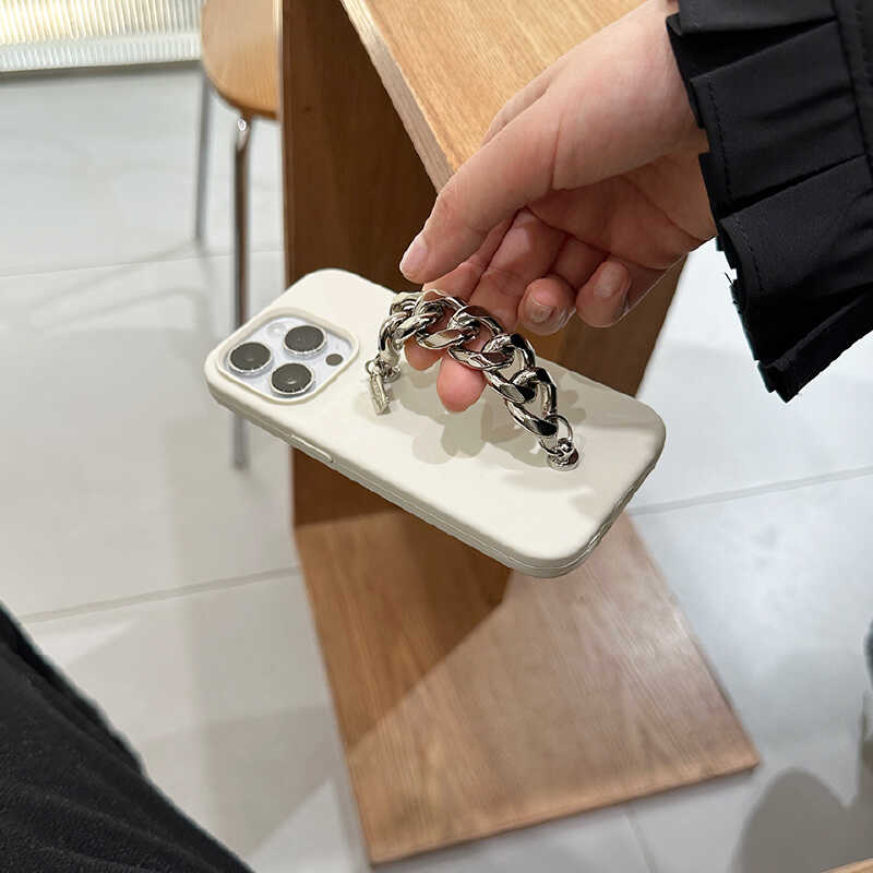 silverchain white iPhone case