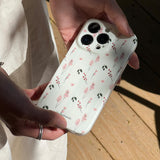 pink flower simple iPhone case