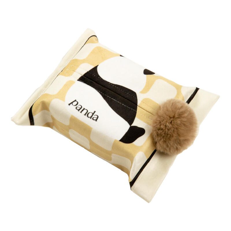 2design panda check tissue case