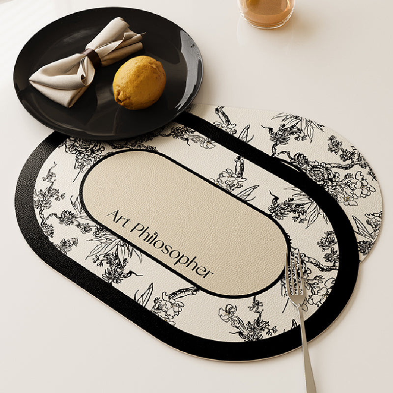 art philosopher logo place mat
