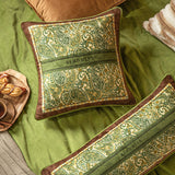 green blooming cushion