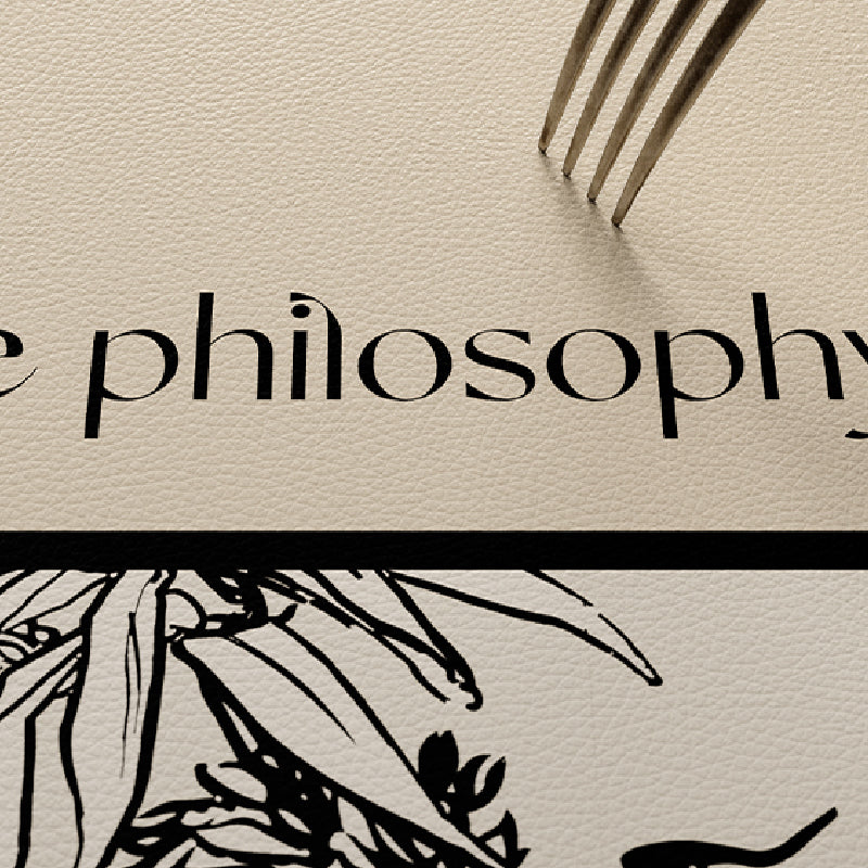 art philosopher logo shelf mat