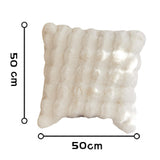 3color marshmallow fur waffle cushion