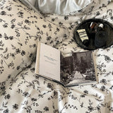8design monotone modern flower bedlinen set