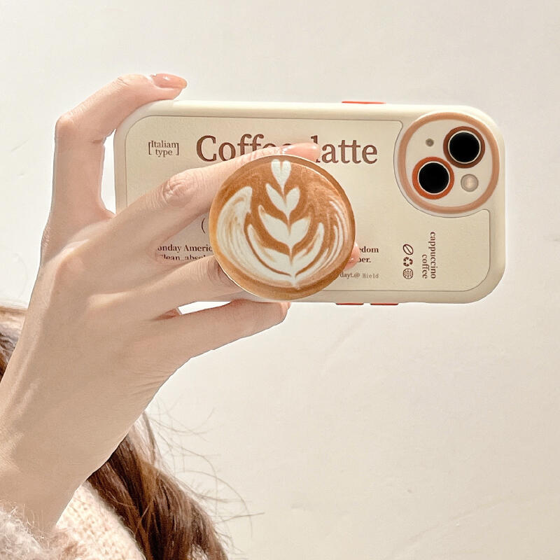 coffee latte grip iPhone case