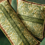 green blooming cushion