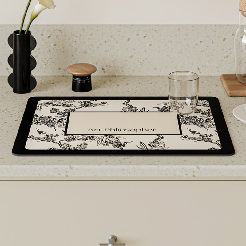 art philosopher logo sink mat