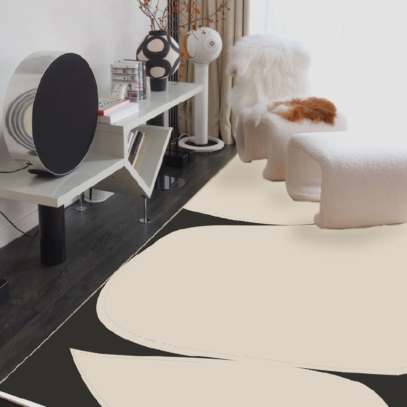 4design monotone wave square carpet